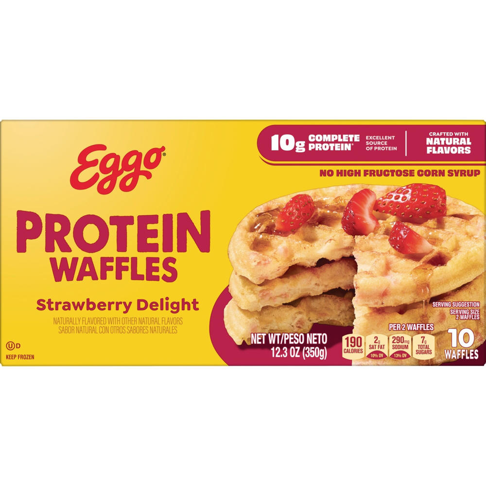 Eggo Strawberry Delight Protein Waffles, 10 ct