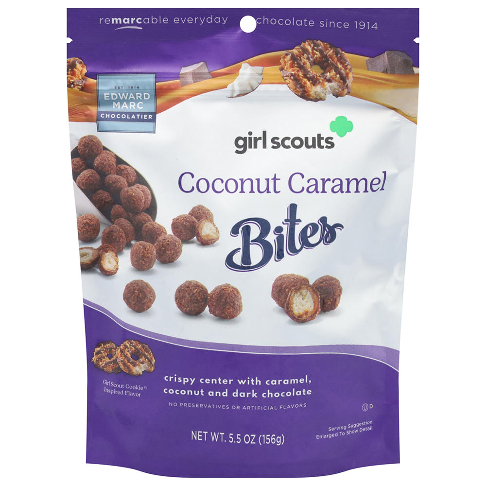 Edward Marc Chocolatier Girl Scouts Coconut Carmel Bites, 5.5 oz