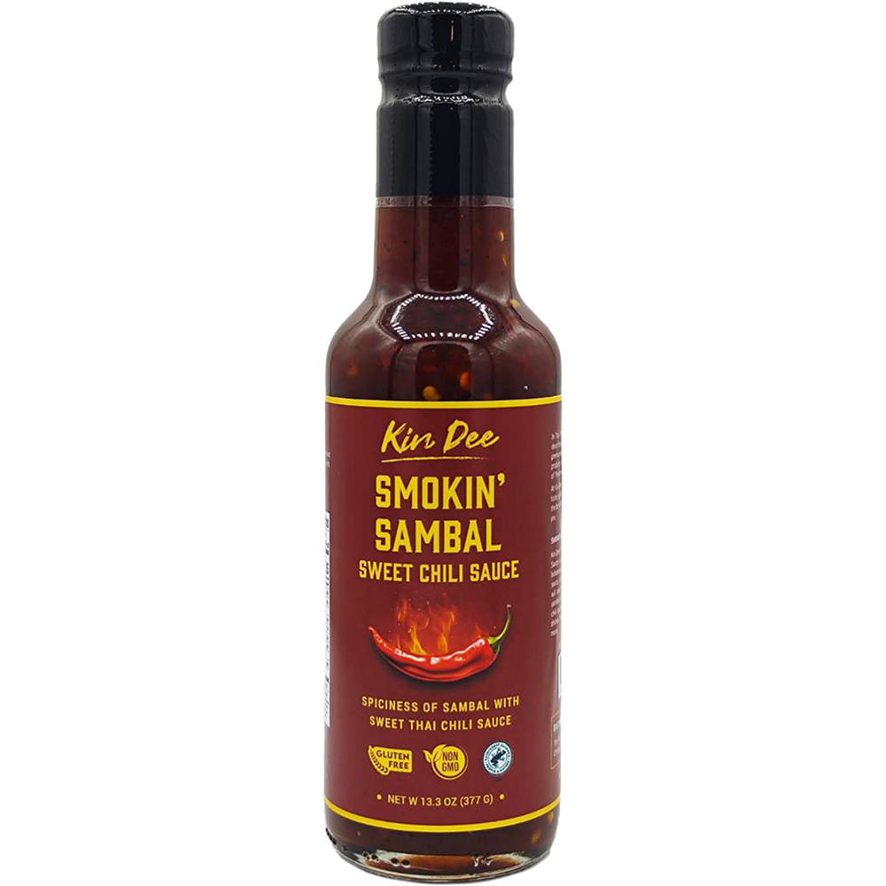 Kin Dee Smokin' Sambal Thai Sweet Chili Sauce, 13.3 oz