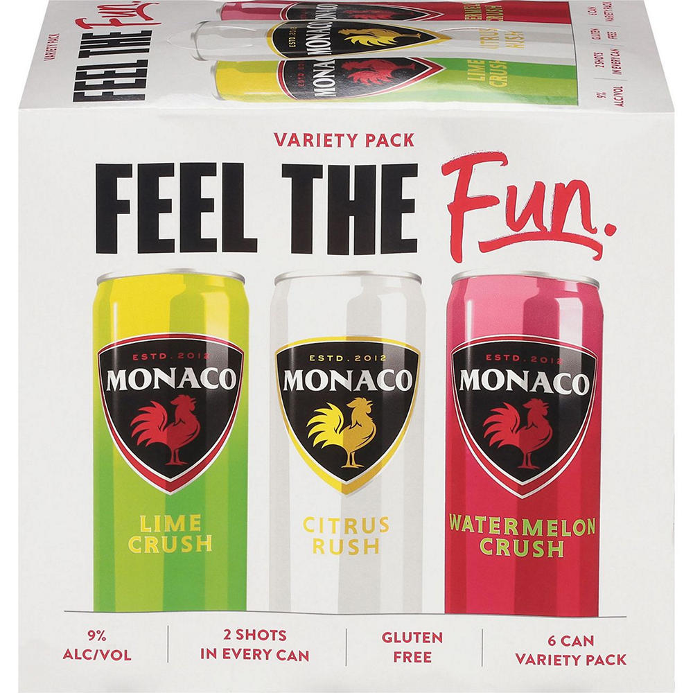 Monaco Wine Cocktail Variety 6 pk Cans, 12 oz