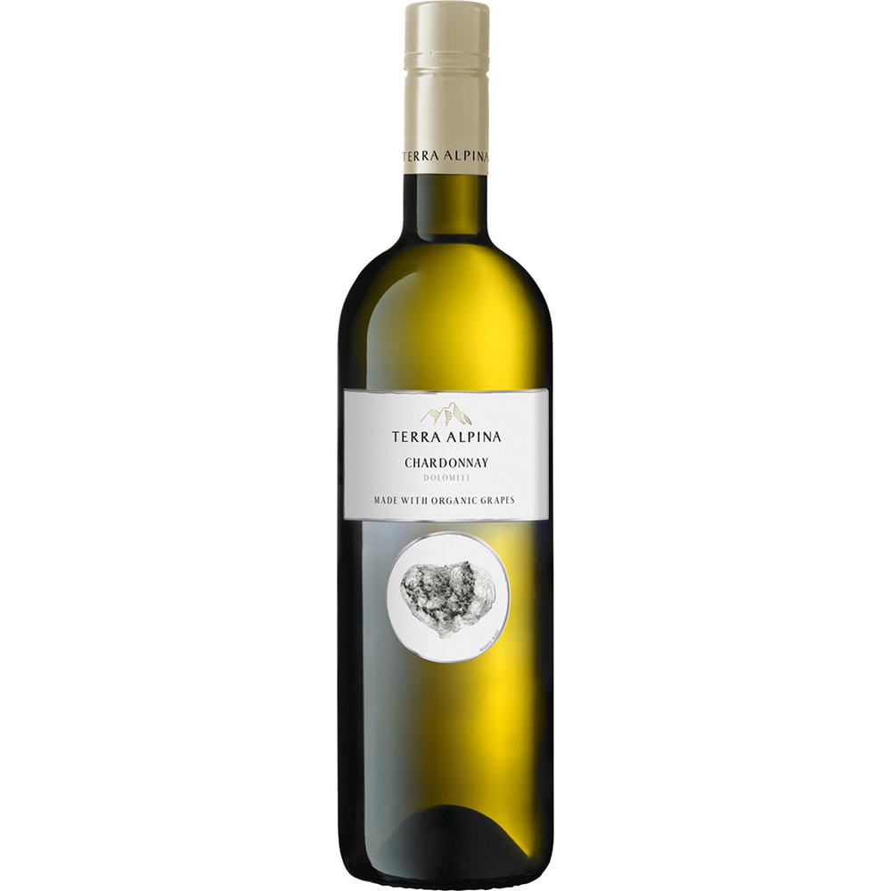 Terra Alpina Organic Chardonnay Vigneti delle Dolomiti Italian White Wine, 750 mL