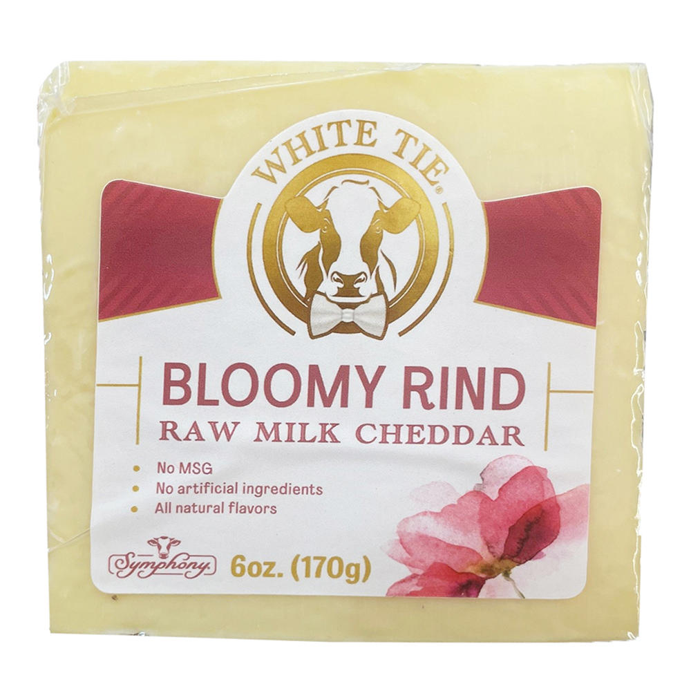 White Tie Bloomy Rind Raw Cheddar Cheese, 6 oz