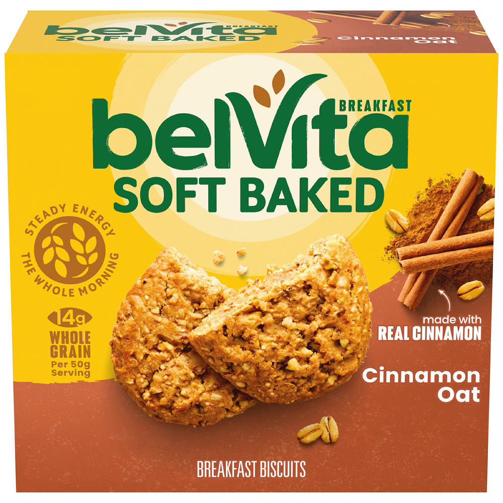 belVita Soft Baked Cinnamon Oat Breakfast Biscuits, 5 pk
