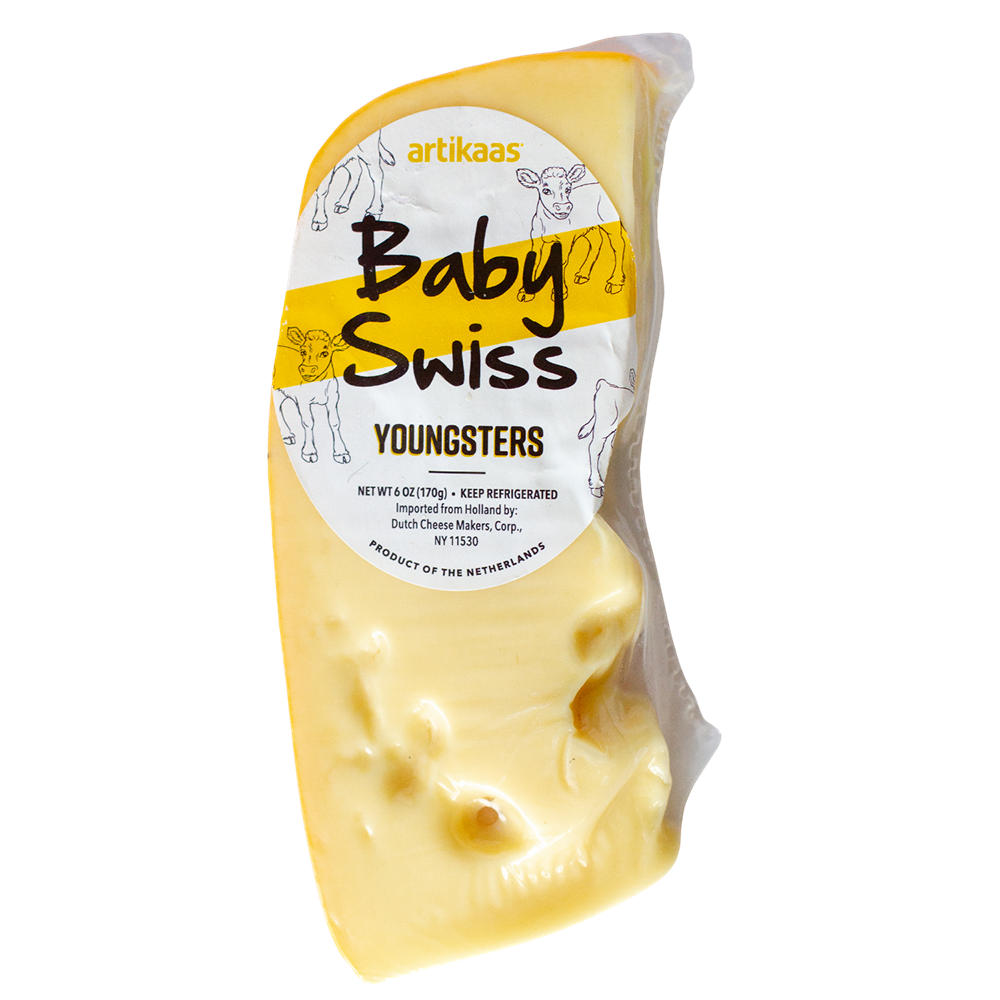 artikaas Baby Swiss Youngsters Cheese, 6 oz
