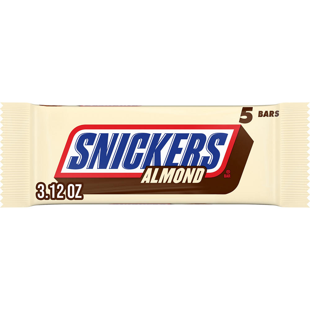 Snickers Almond Chocolate Fun Size Candy Bars, 5 pk, 3.12 oz