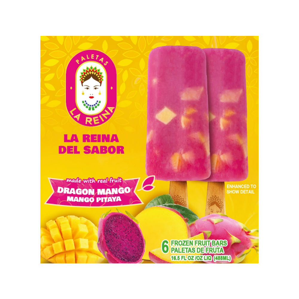 La Reina Dragon Mango Paletas, 6 ct