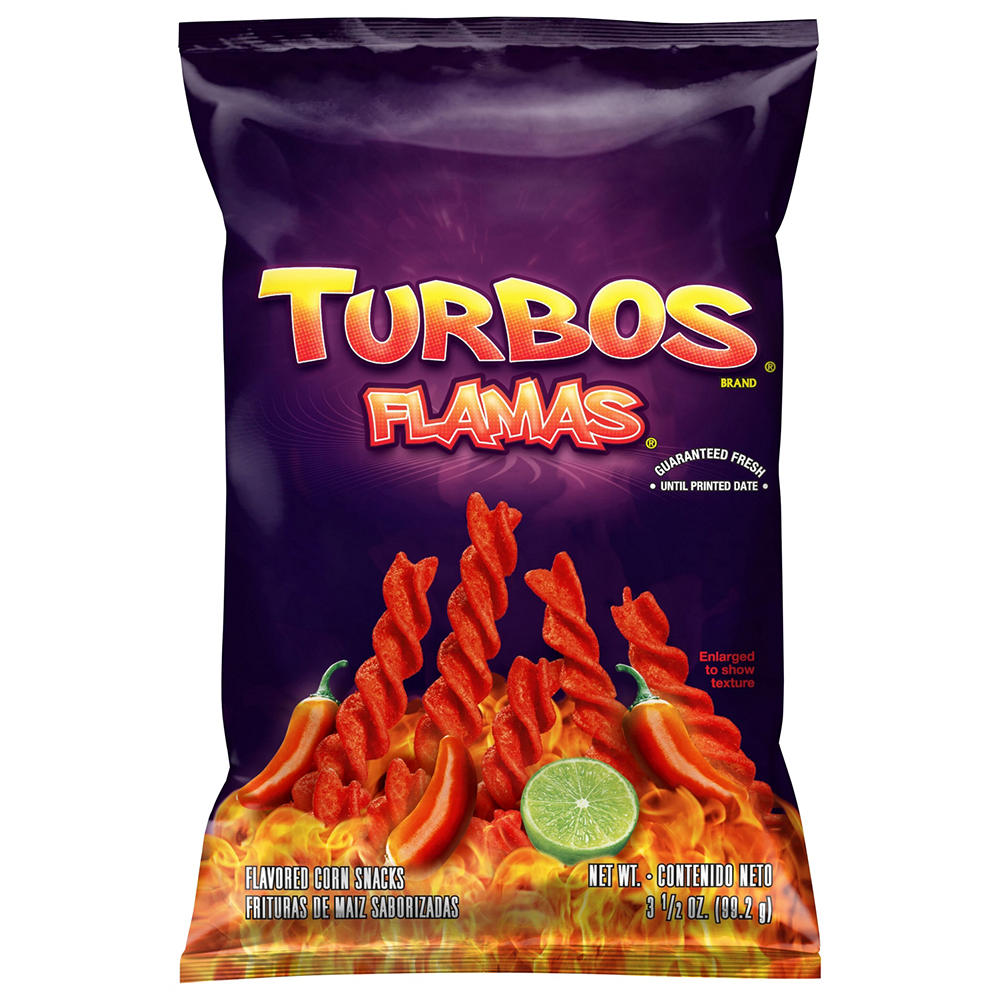 Sabritas Turbos Flamas Corn Snacks, 3.5 oz