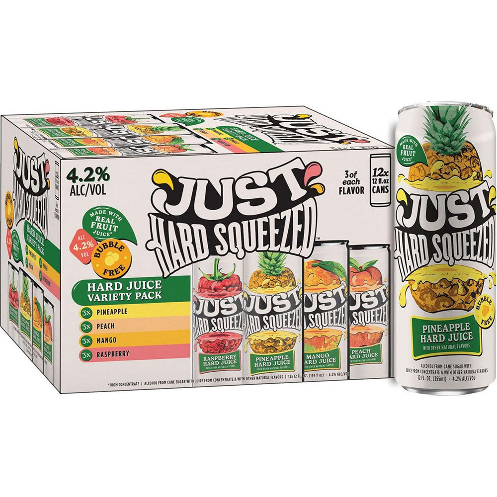 Just Hard Squeezed Hard Juice Variety 12 pk Cans, 12 oz