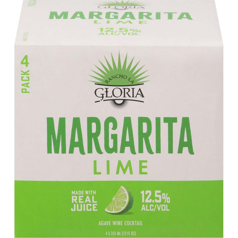 Rancho La Gloria Margarita Lime Wine Cocktail 4 pk Cans, 12 oz