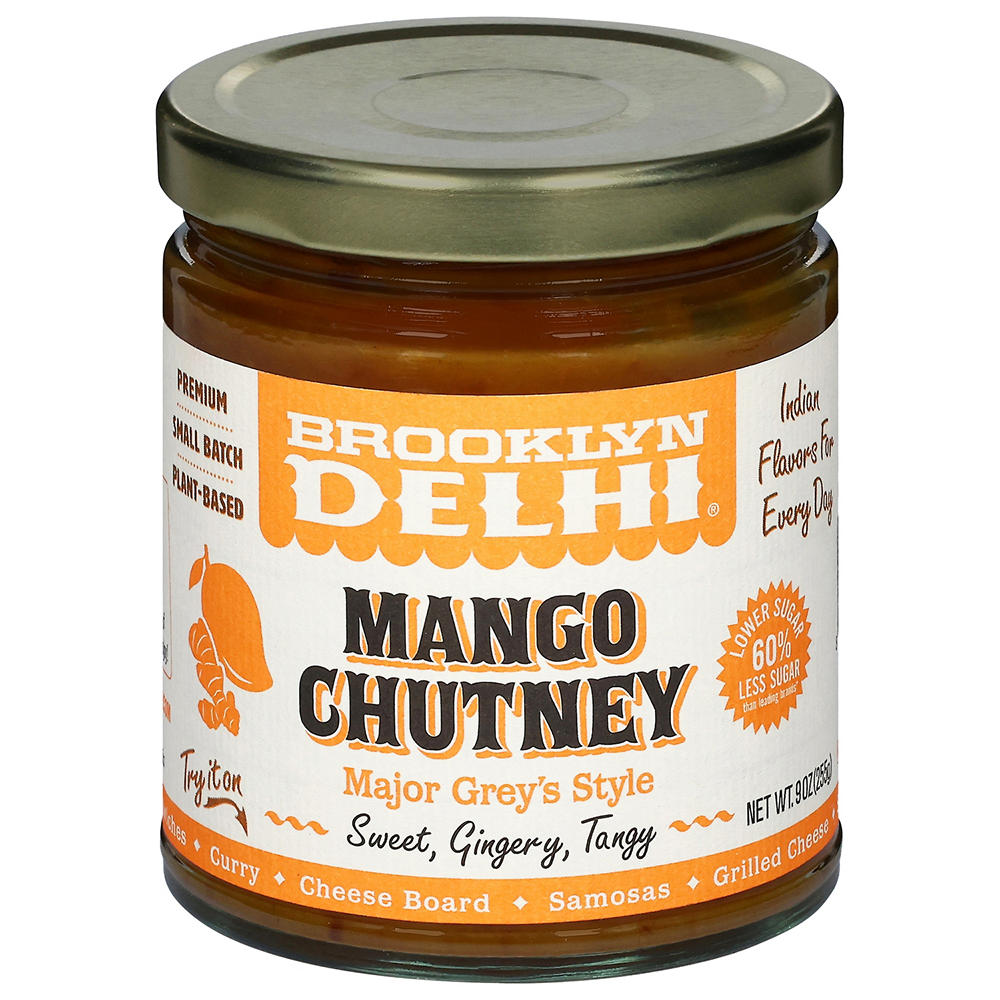 Brooklyn Delhi Major Grey's Style Mango Chutney, 9 oz