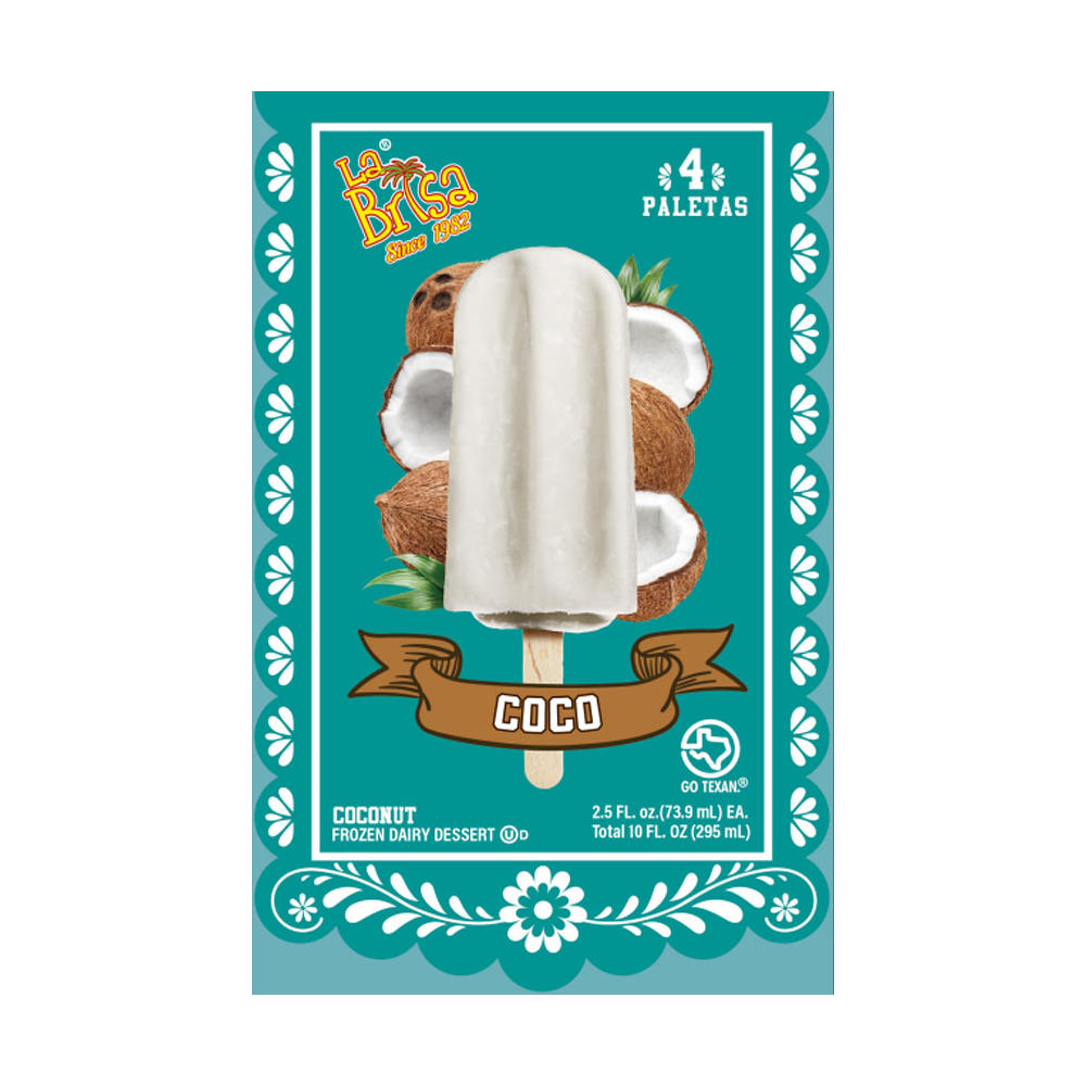 La Brisa Coconut Paletas, 4 ct