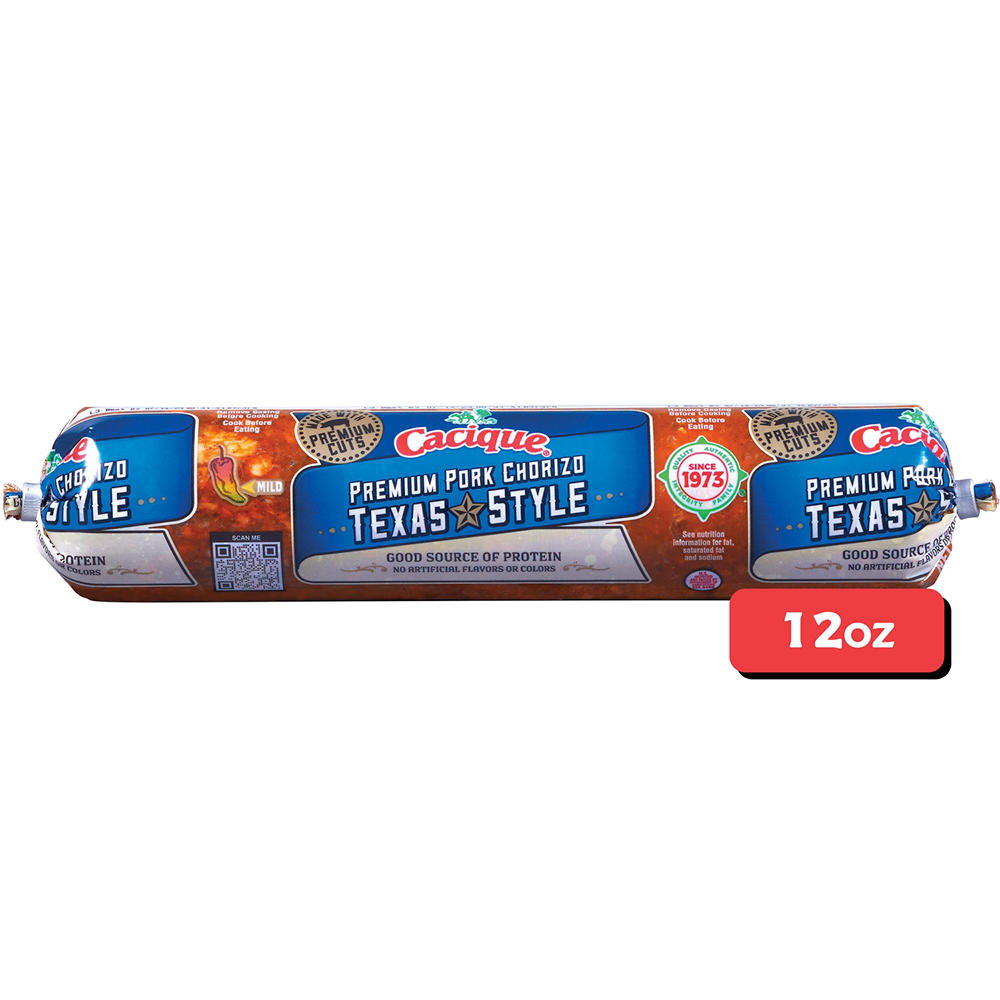 Cacique Texas Pork Chorizo, 12 oz
