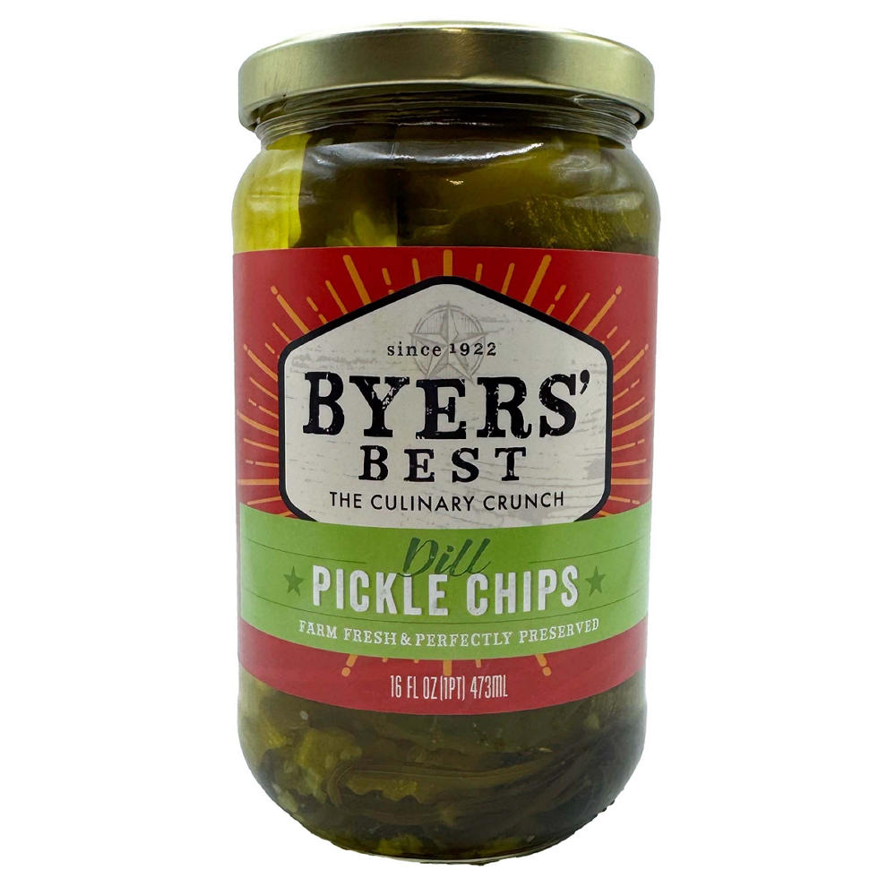 Byers' Best Dill Pickle Chips, 16 oz