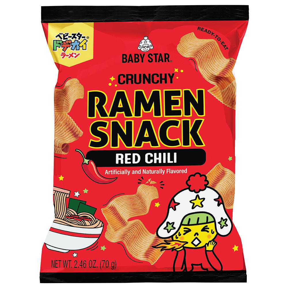 Baby Star Crunchy Ramen Snack - Red Chili, 2.46 oz
