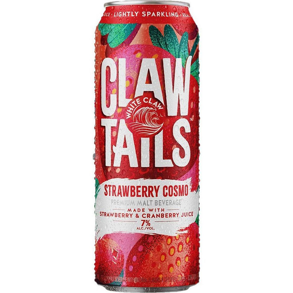 White Claw Claw Tails Strawberry Cosmo Can, 19.2 oz