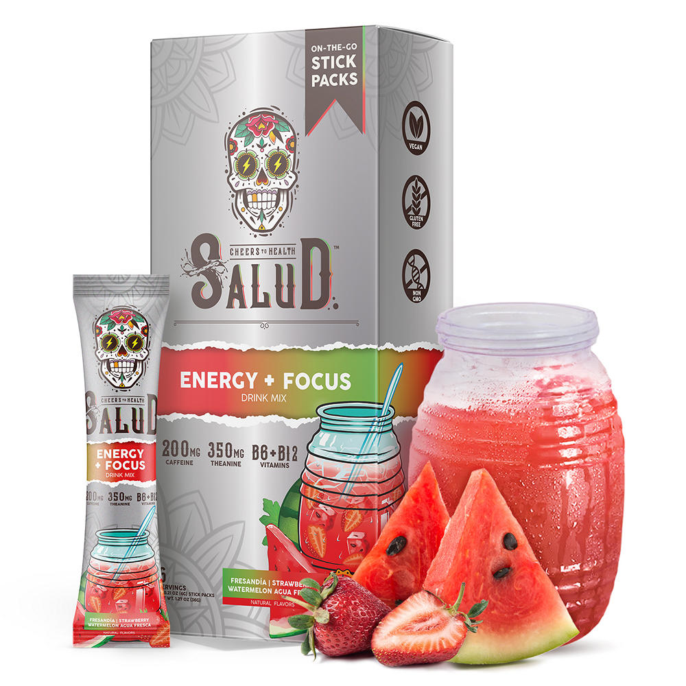 Salud Energy + Focus Drink Mix Stick Packs - Fresanada, 6 ct