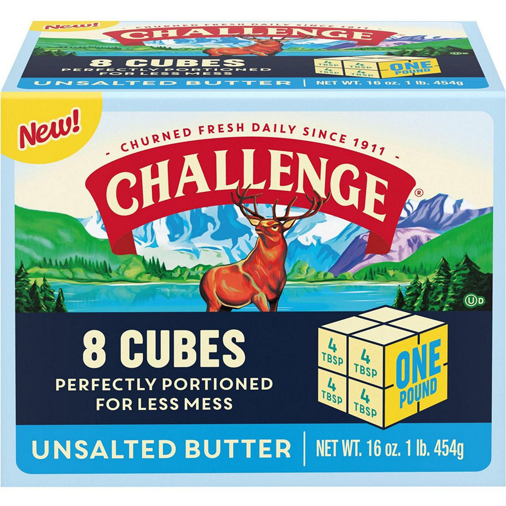 Challenge Unsalted Butter Cubes, 8 ct