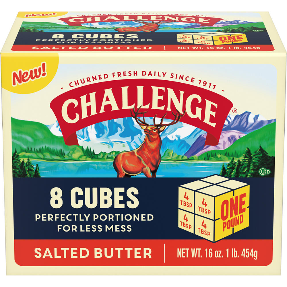 Challenge Salted Butter Cubes, 8 ct
