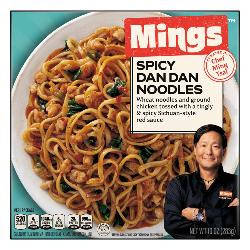Mings Spicy Dan Dan Noodles & Chicken Frozen Meal, 10 oz