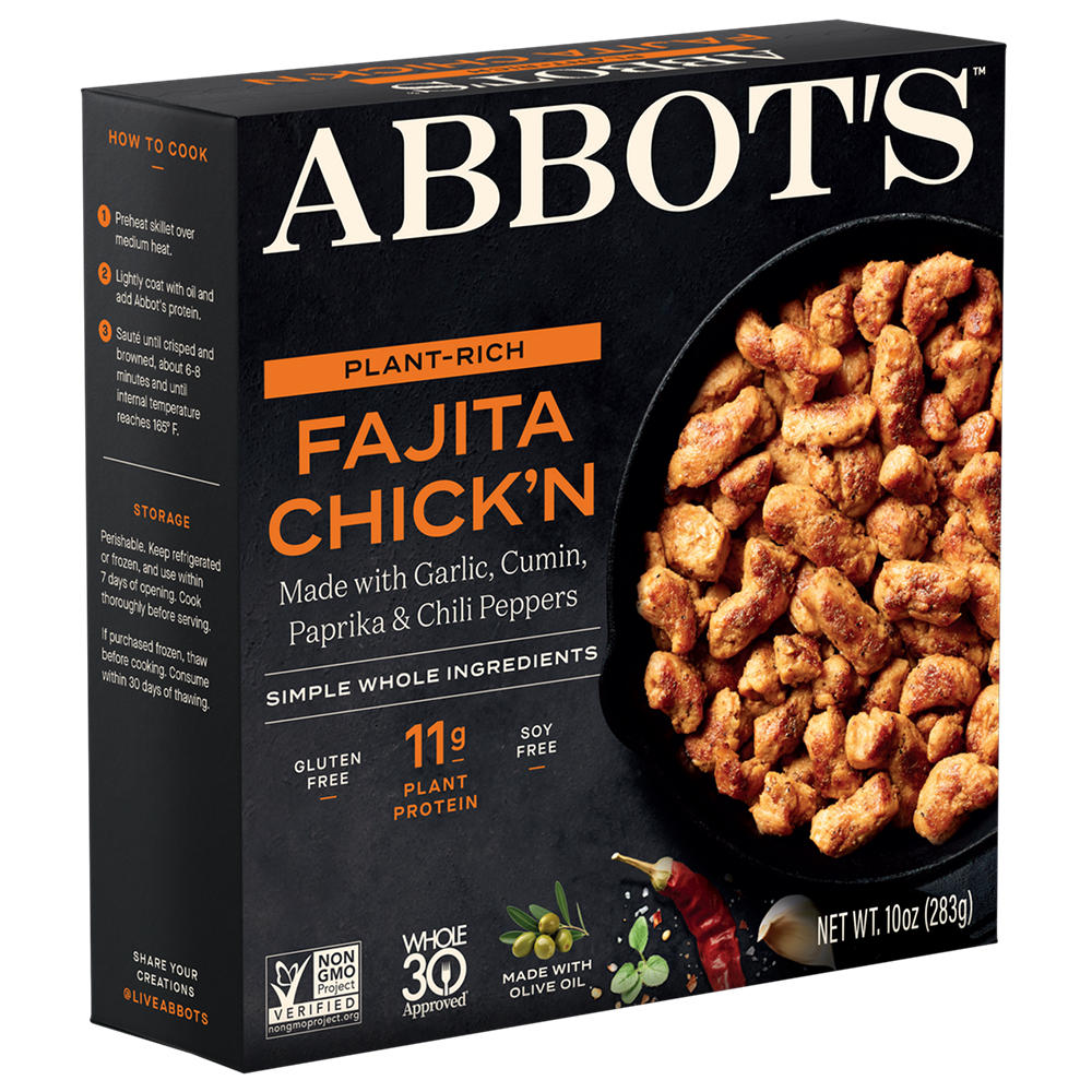 Abbot's Butcher Plant-Based Fajita Chick'n, 10 oz