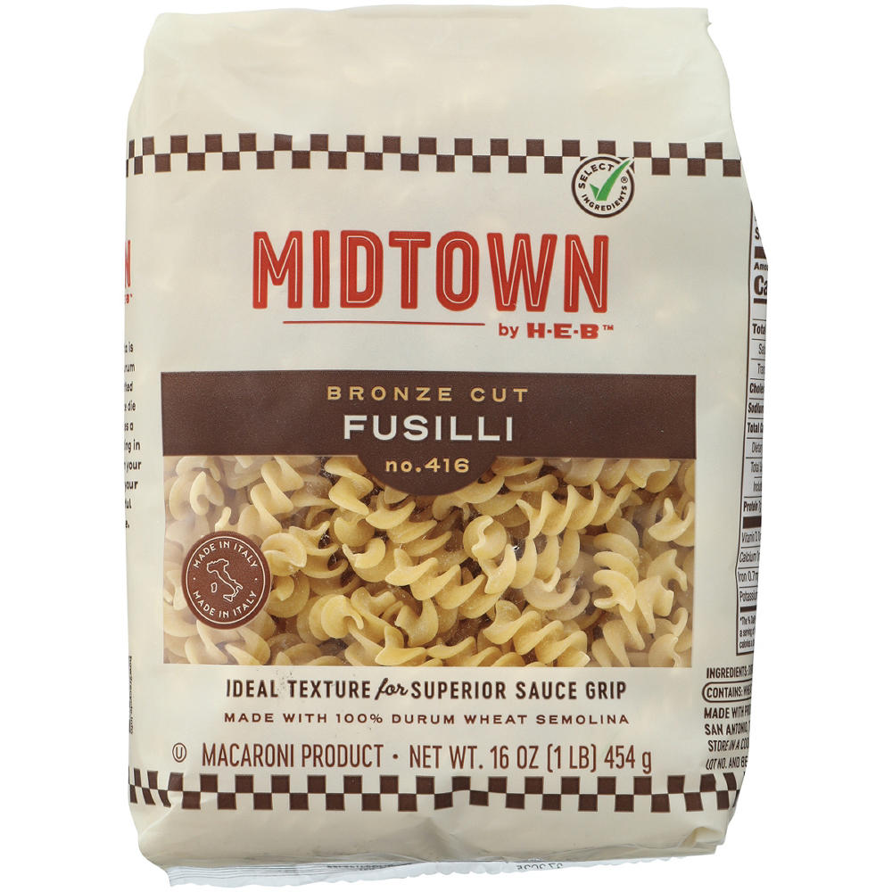 Midtown by H-E-B Bronze Cut Fusilli, 16 oz