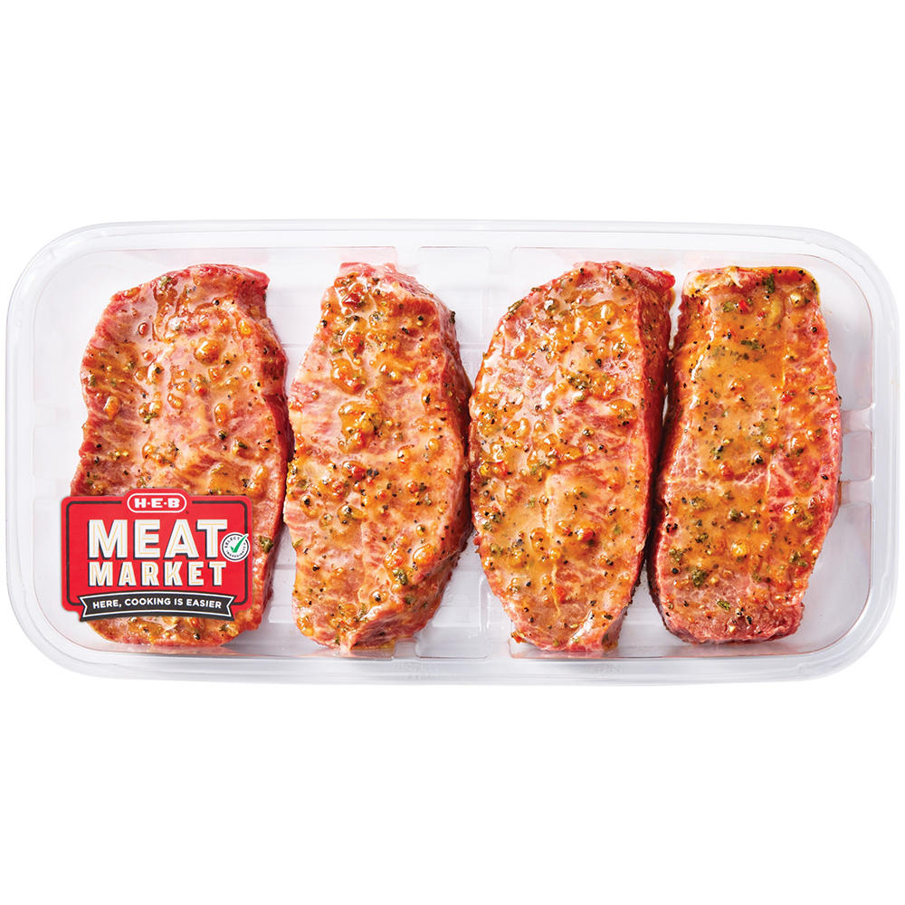 H-E-B Meat Market Southwest Beef Top Blade Steak, Avg. 0.92 lb