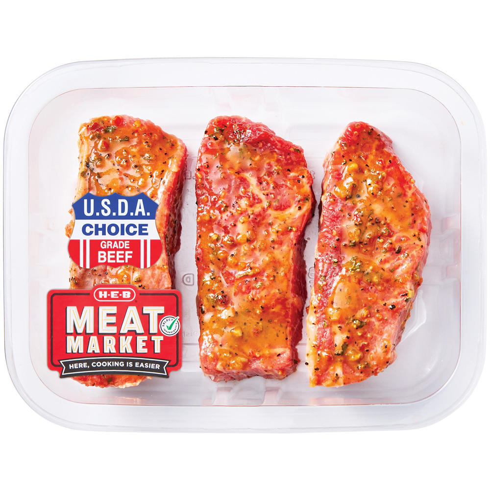 H-E-B Meat Market USDA Choice Southwest Beef Tri Tip Steak, Avg. 1.27 lbs