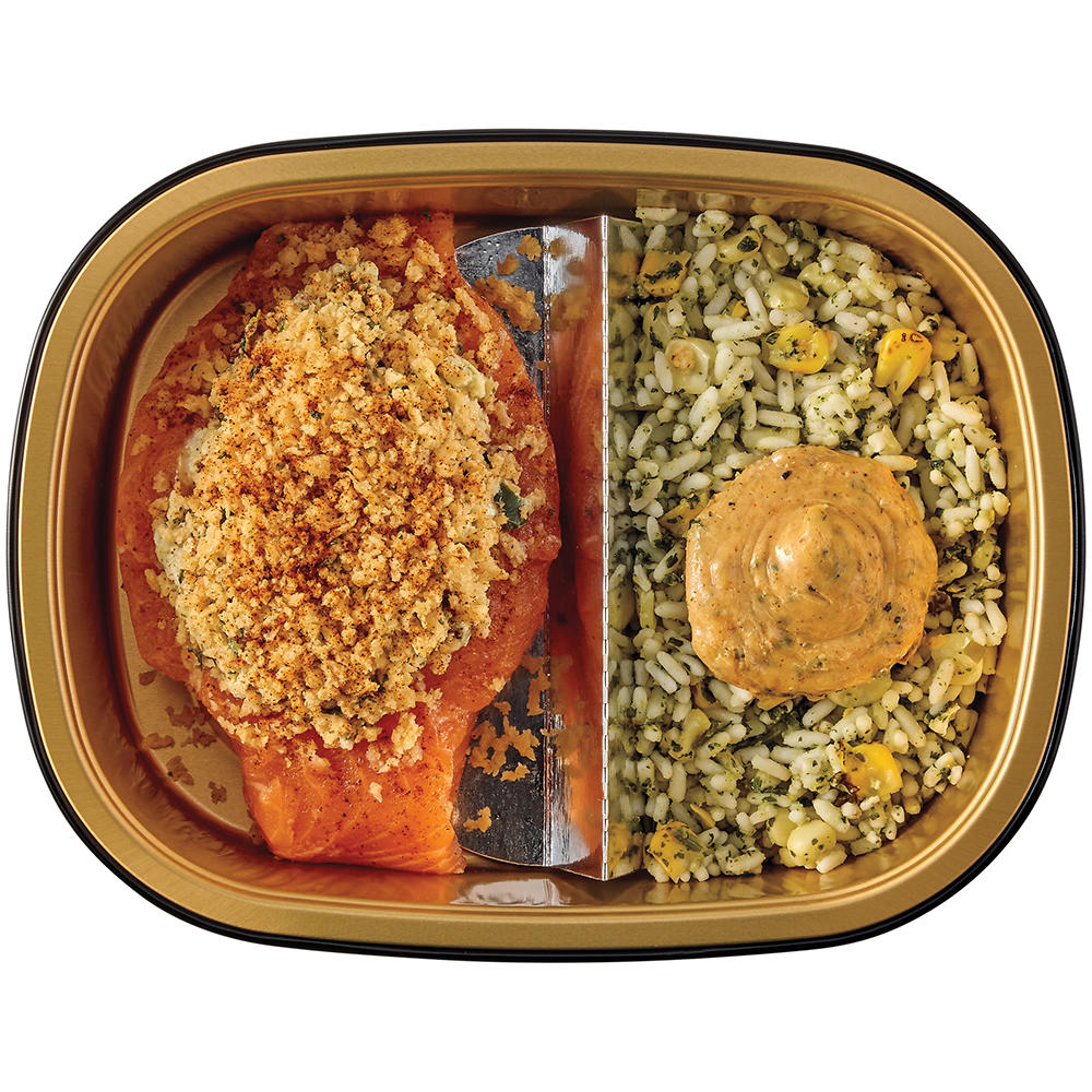 Meal Simple by H-E-B Poblano Stuff Salmon & Rice, 11 oz