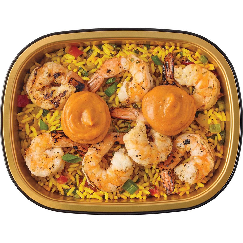 Meal Simple by H-E-B Grilled Shrimp With Saffron Rice, 13 oz