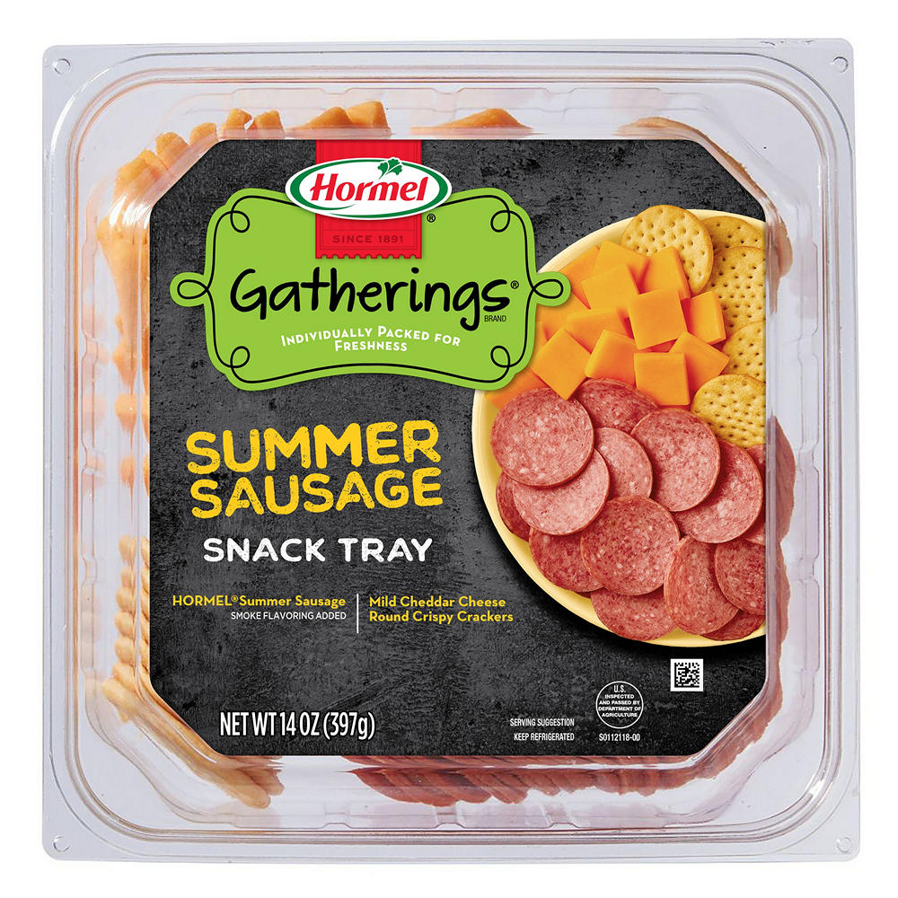 Hormel Summer Sausage & Cheese Snack Tray, 14 oz