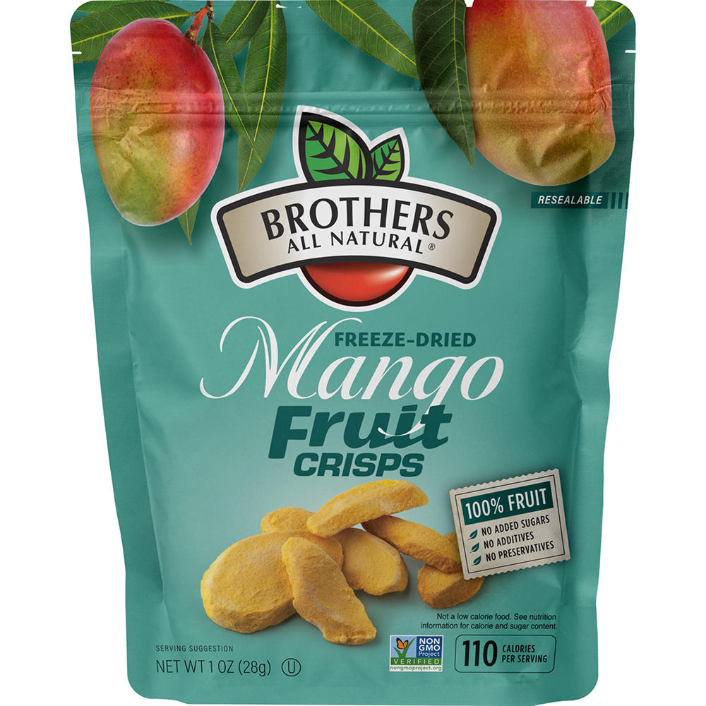 Brothers All Natural Mango Freeze-Dried Fruit Crisps, 1 oz