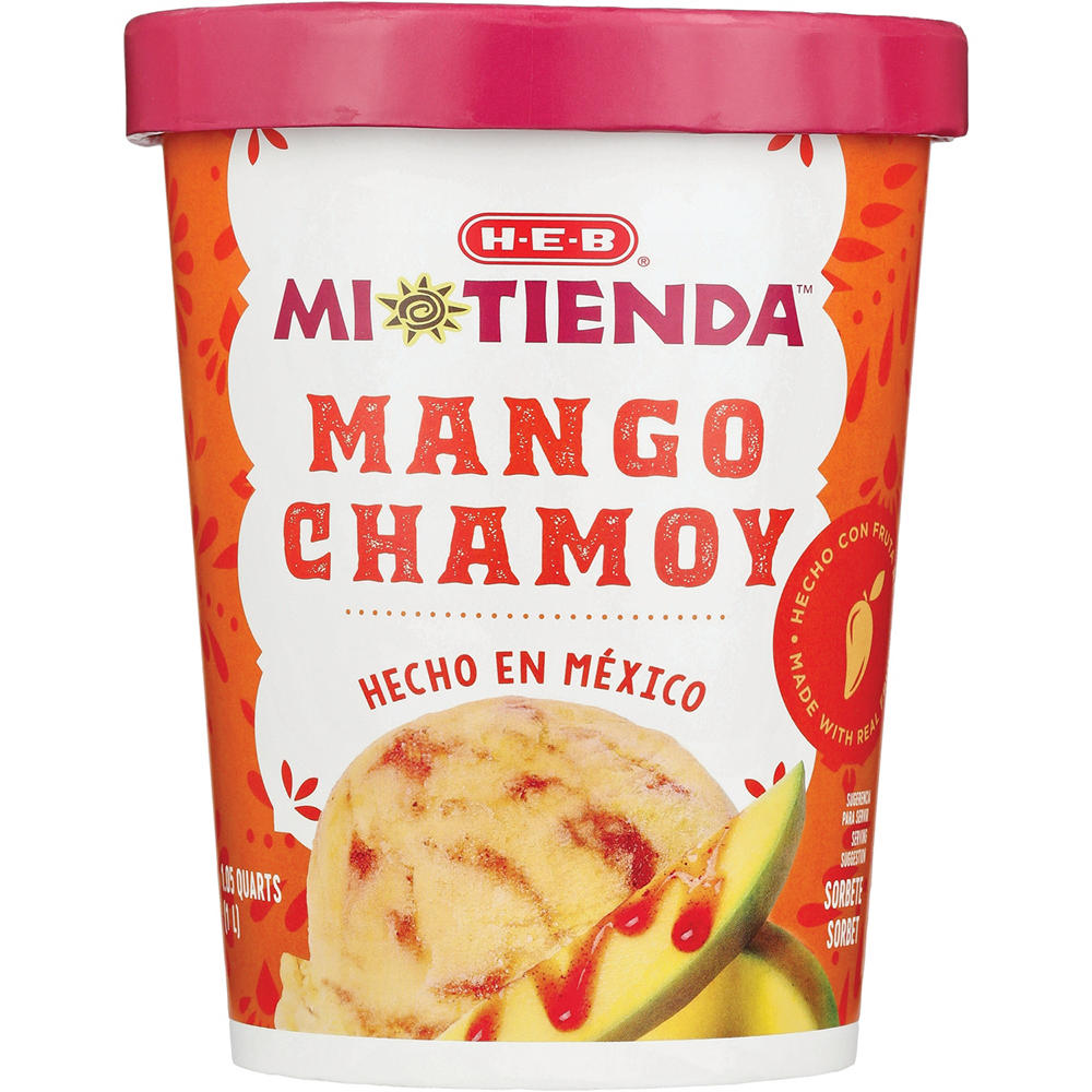 H-E-B Mi Tienda Sorbete de Mango Chamoy, 1.05 qt