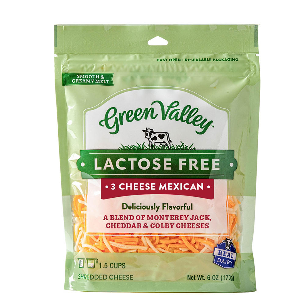 Green Valley Creamery Mexican Blend Lactose Free Shredded Cheese, 6 oz