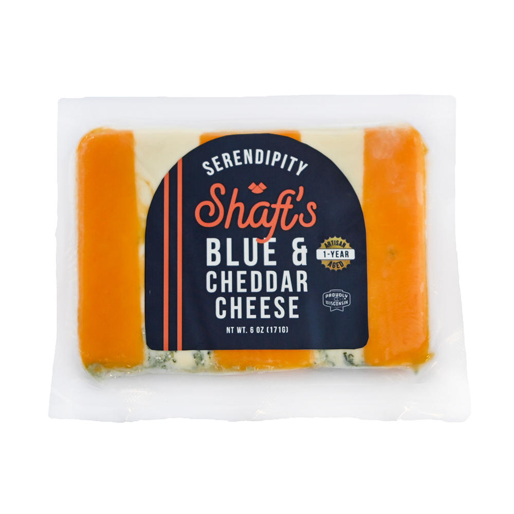 Shaft's Serendipity Aged Sharp Cheddar & Blue Cheese, 6 oz