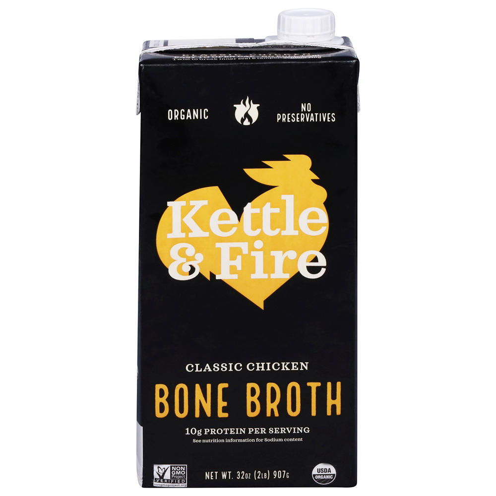 Kettle & Fire Organic Classic Chicken Bone Broth, 32 oz