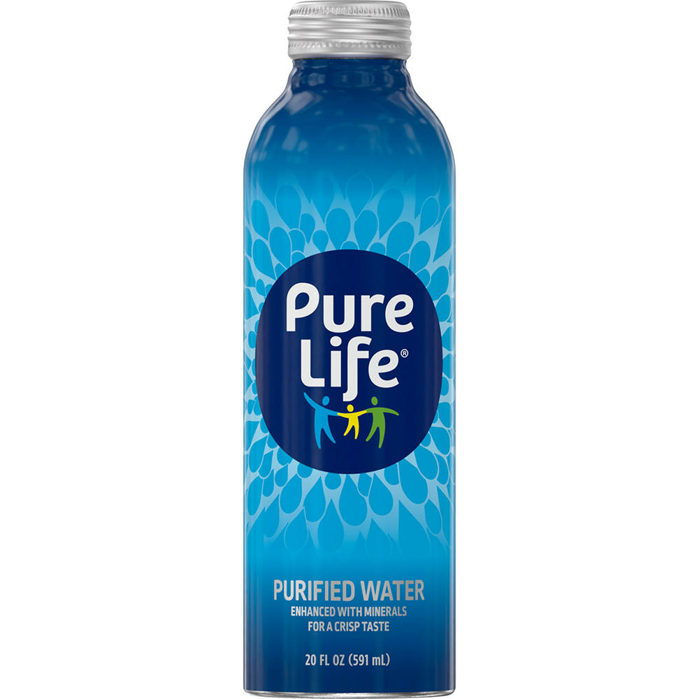 Pure Life Purified Water Enhanced With Minerals, 20 oz