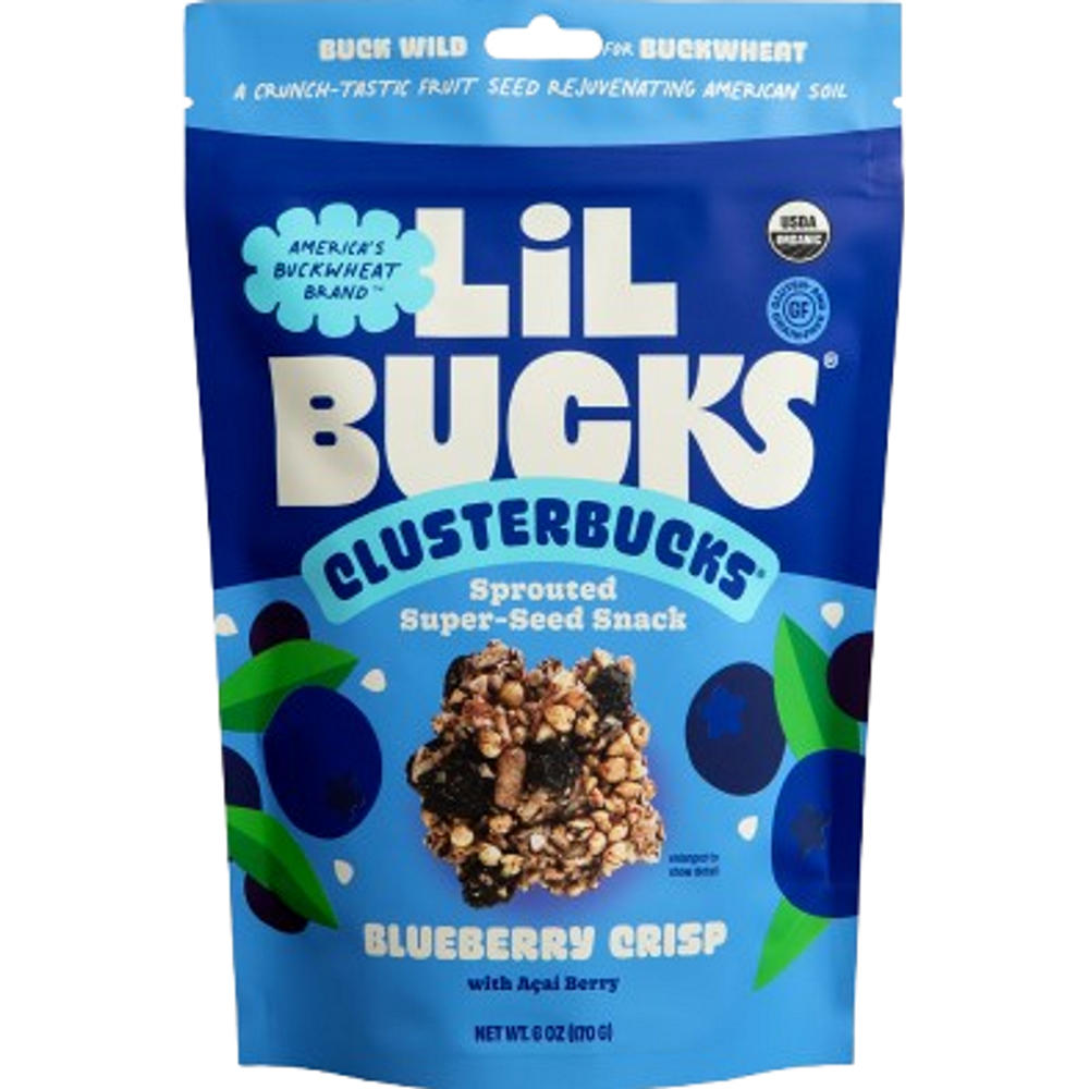 Lil Bucks Clusterbucks Gut-Friendly Granola Clusters - Blueberry Crisp, 6 oz