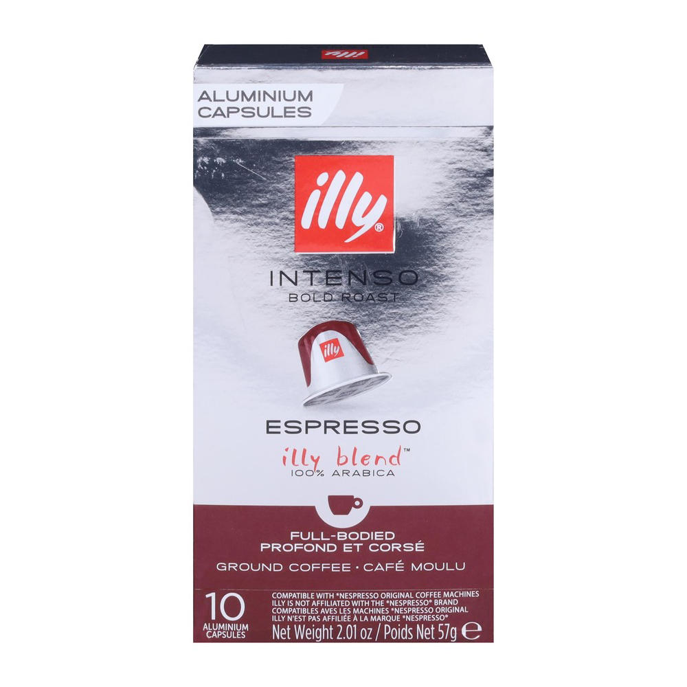 illy Intenso Espresso Bold Roast Single Serve Coffee Pods, 10 ct