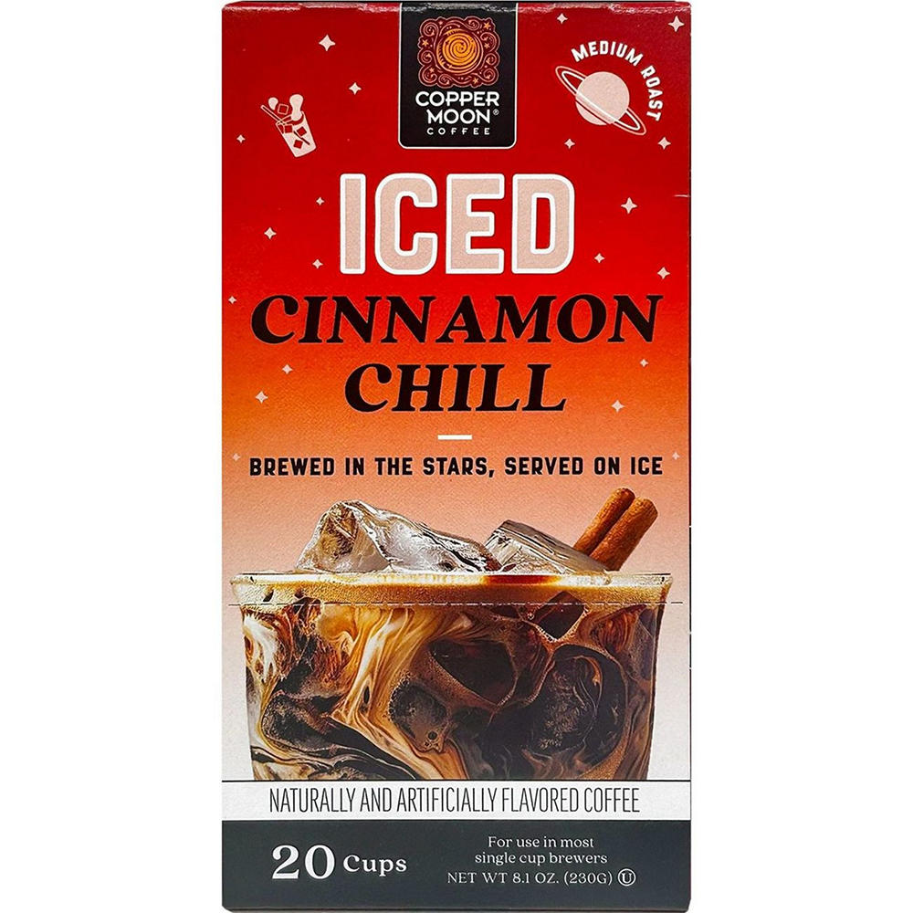 Copper Moon Iced Cinnamon Chill Medium Roast Single Serve Coffee Pods, 20 ct