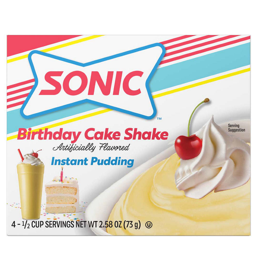 Sonic Instant Pudding - Birthday Cake Shake, 2.58 oz