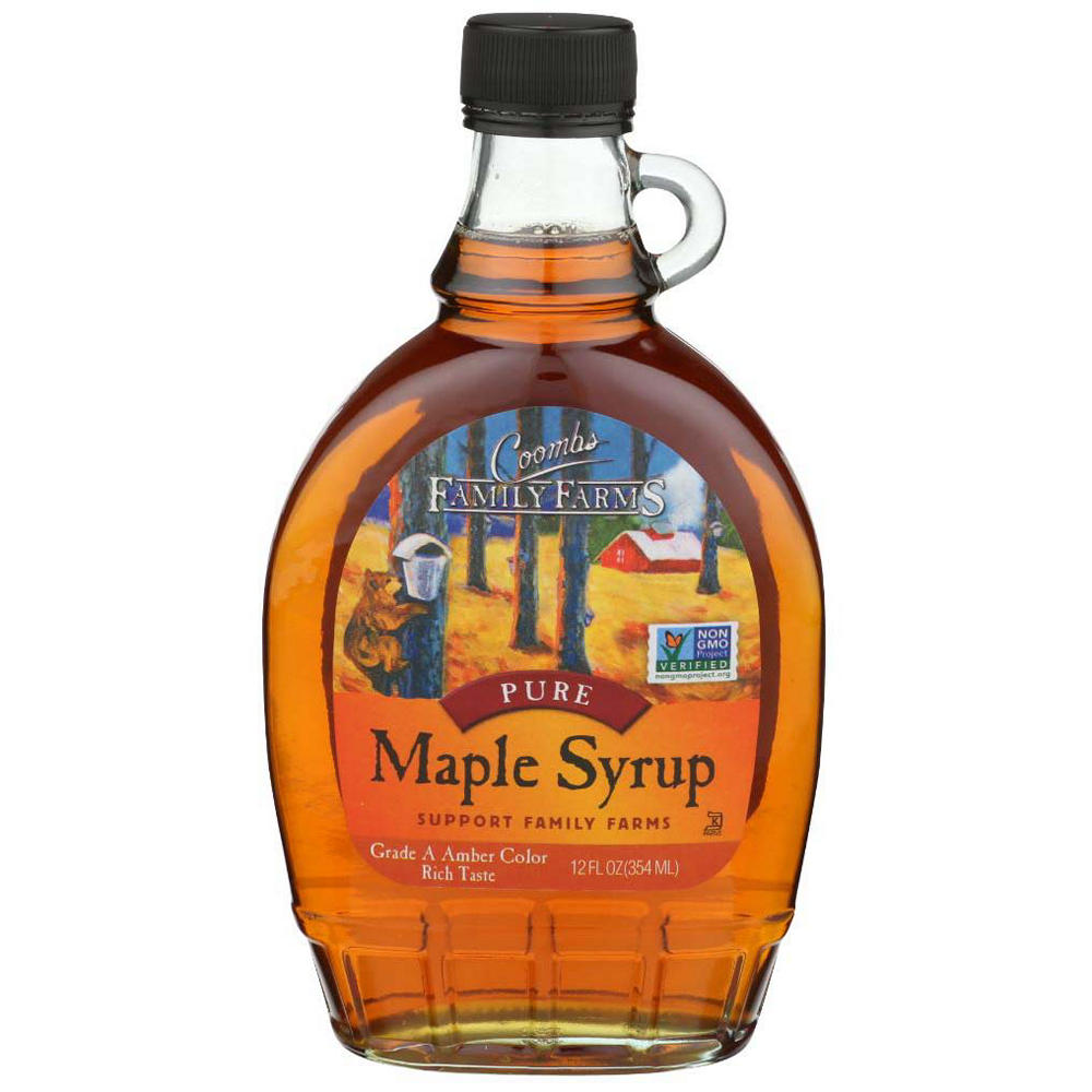 Coombs Family Farms Pure Grade A Amber Color Maple Syrup, 12 oz