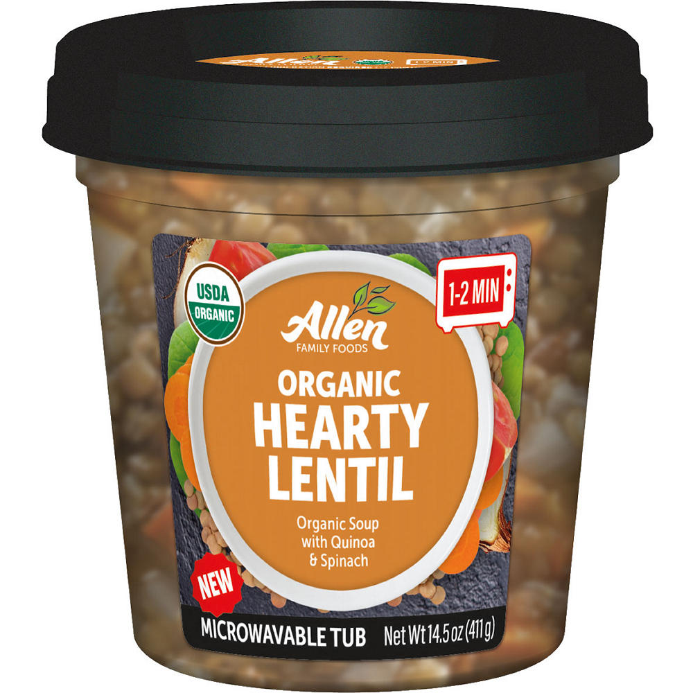 Allen Family Foods Organic Hearty Lentil Soup, 14.5 oz