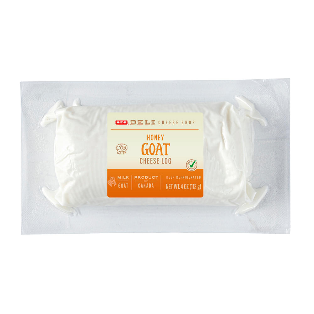 H-E-B Deli Honey Goat Cheese Log, 4 oz