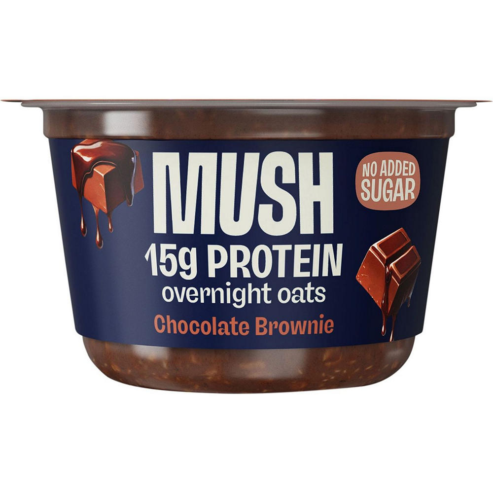 Mush 15g Protein Overnight Oats - Chocolate Brownie, 5.5 oz