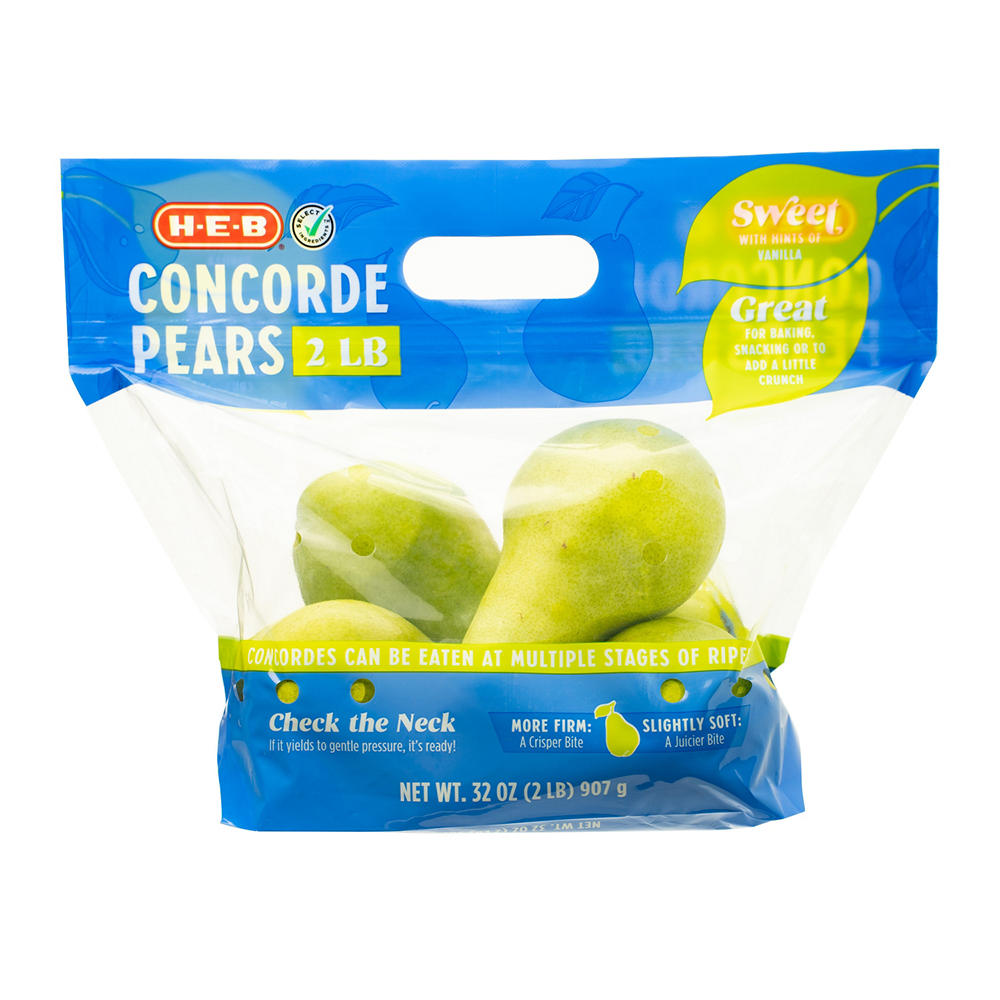 H-E-B Fresh Concorde Pears, 2 lb bag