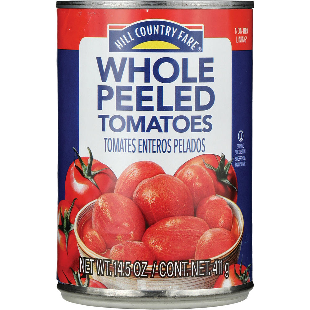 Hill Country Fare Whole Peeled Tomatoes, 14.5 oz