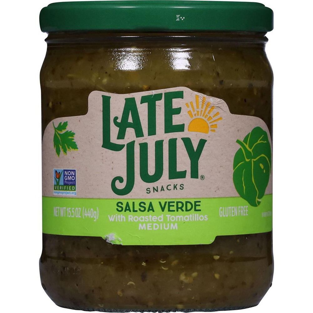 Late July Salsa Verde with Roasted Tomatillos - Medium, 15.5 oz