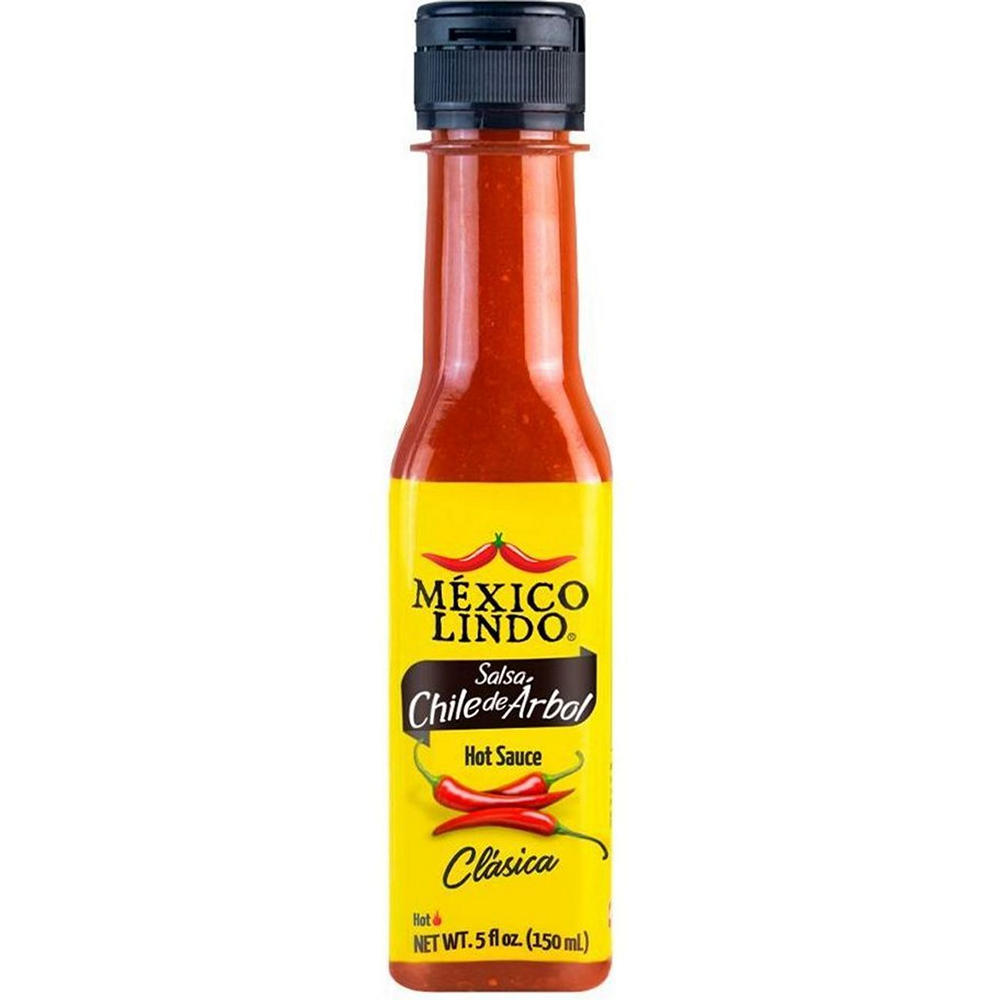Mexico Lindo Salsa Chile De Arbol Hot Sauce, 5 oz