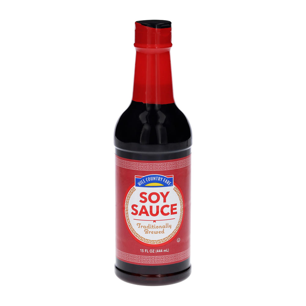 Hill Country Fare Soy Sauce, 15 oz