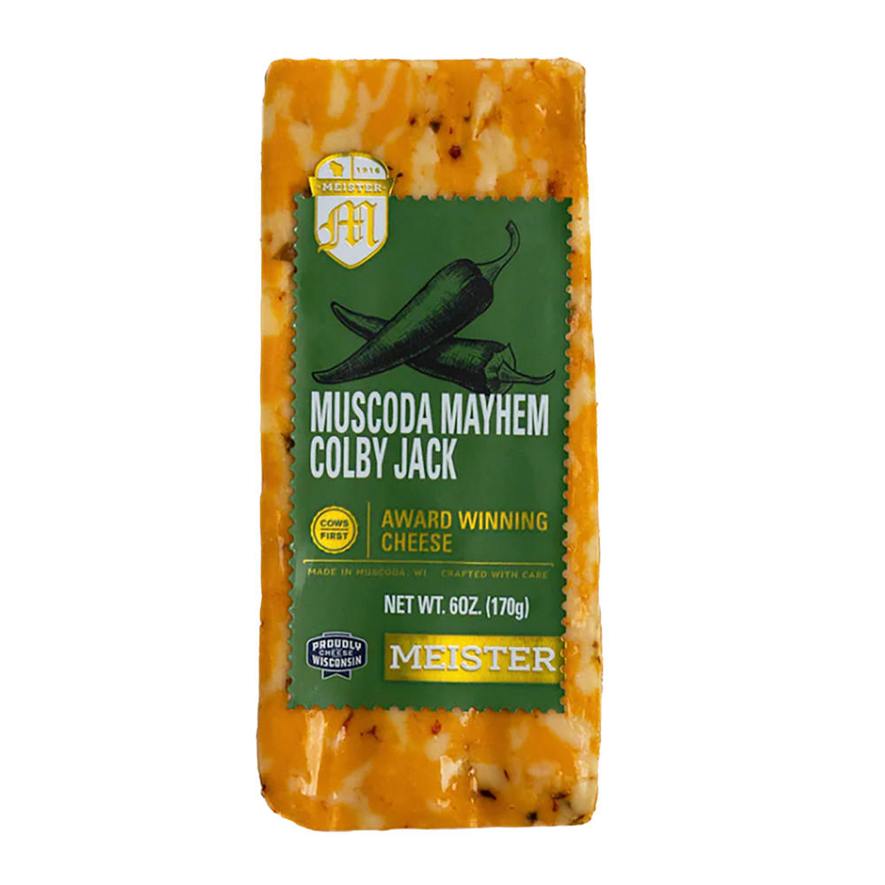 Meister Muscoda Mayhem Colby Jack Cheese, 6 oz